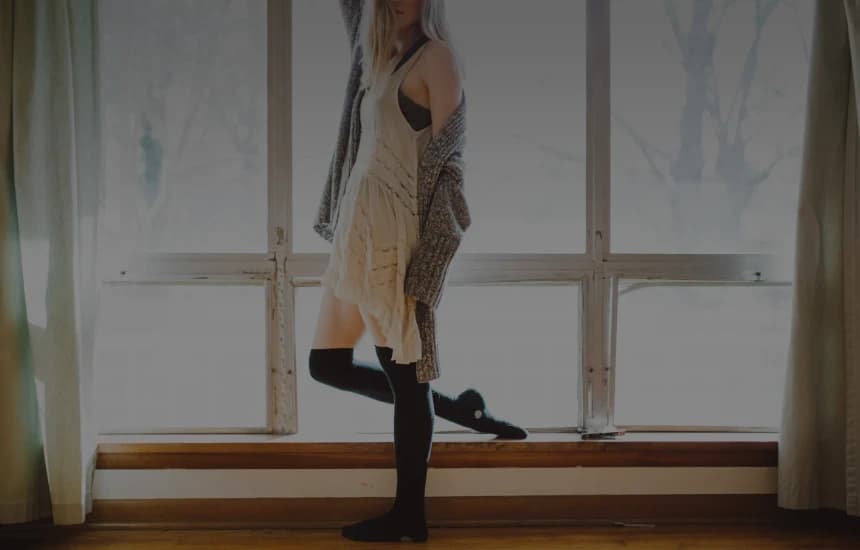 Linnen gordijnen van Evert Groot