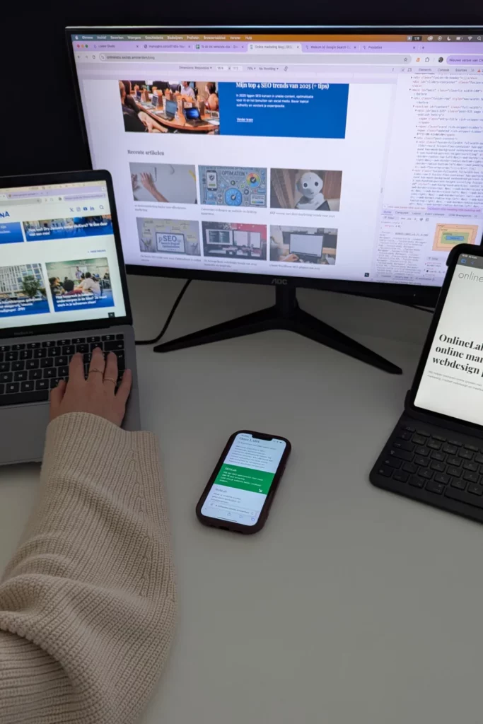 SEO specialist onderzoekt User experience